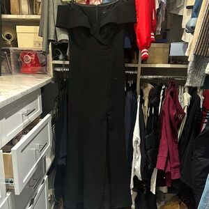 Elegant Black Off-Shoulder Dress